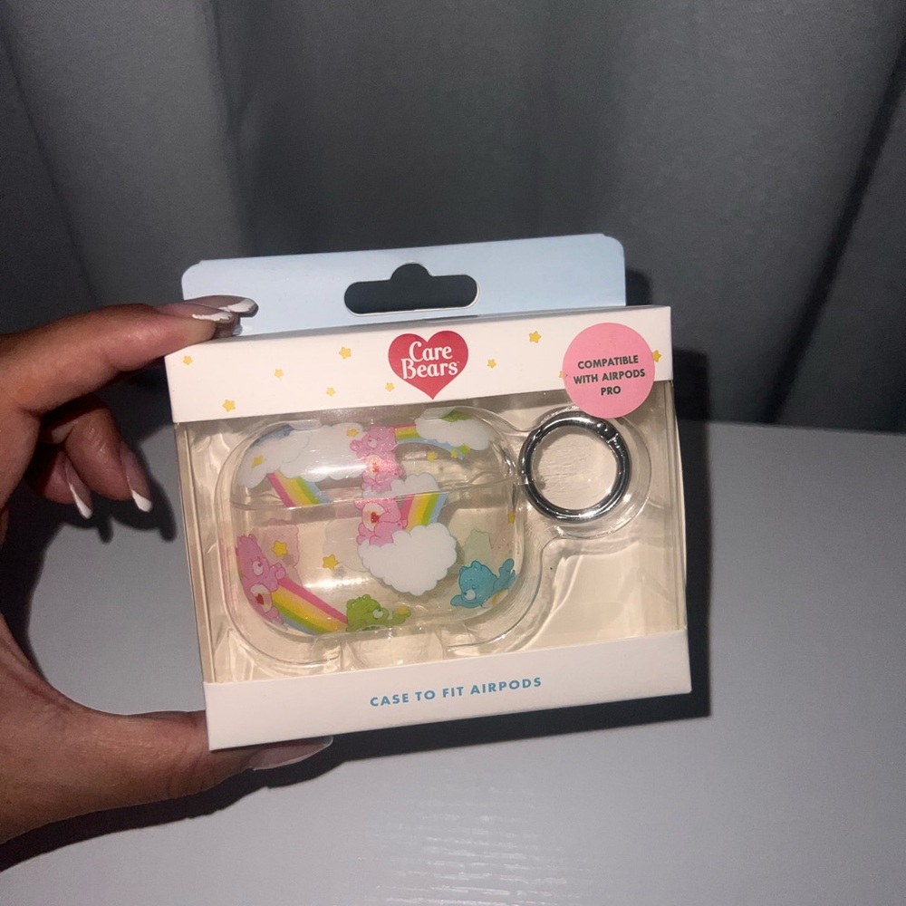 Care Bears Clear AirPods Case with Rainbow and Bears